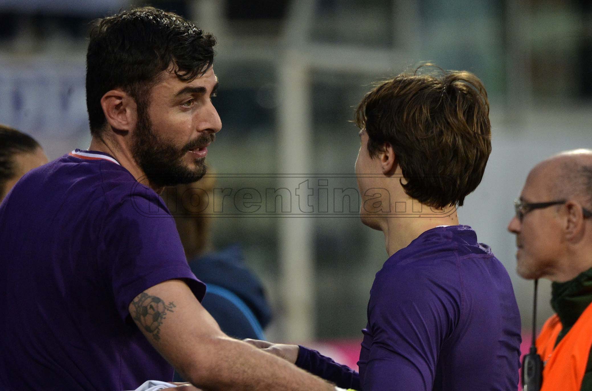 FIORENTINA - ATALANTA 15-01-2020 ESULTANZA A FINE PARTITA DI PIETRO TERRACCIANO E FEDERICO CHIESA. GALASSI SILVANO/SILPRESS