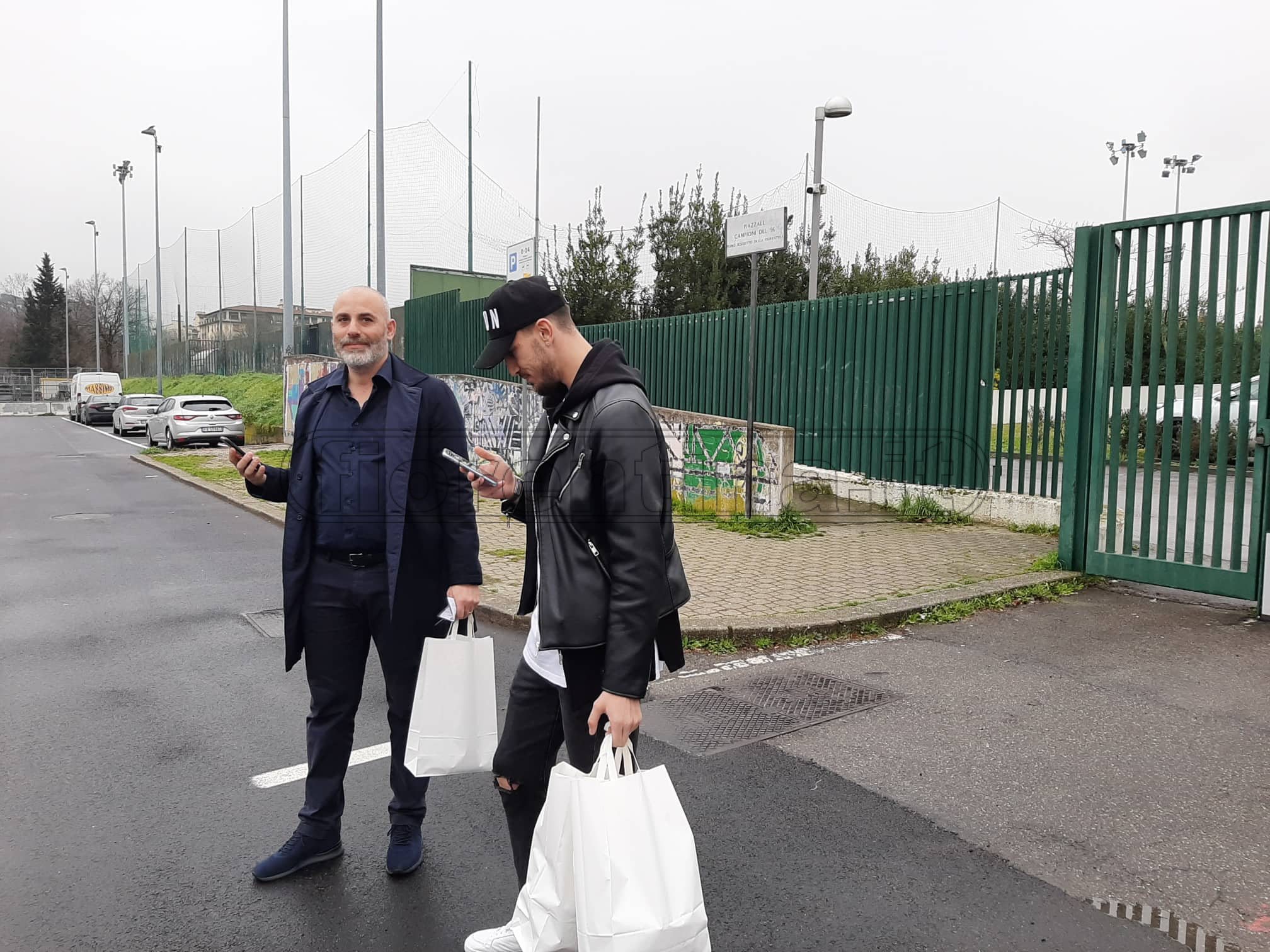 Castrovilli in mattinata al centro sportivo. Ora a Roma per un controllo di rito (FOTO VI.IT)