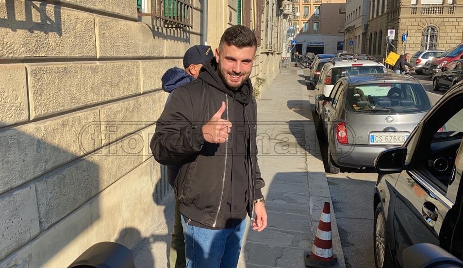 Cutrone presente alla rifinitura della Fiorentina al 'Franchi'