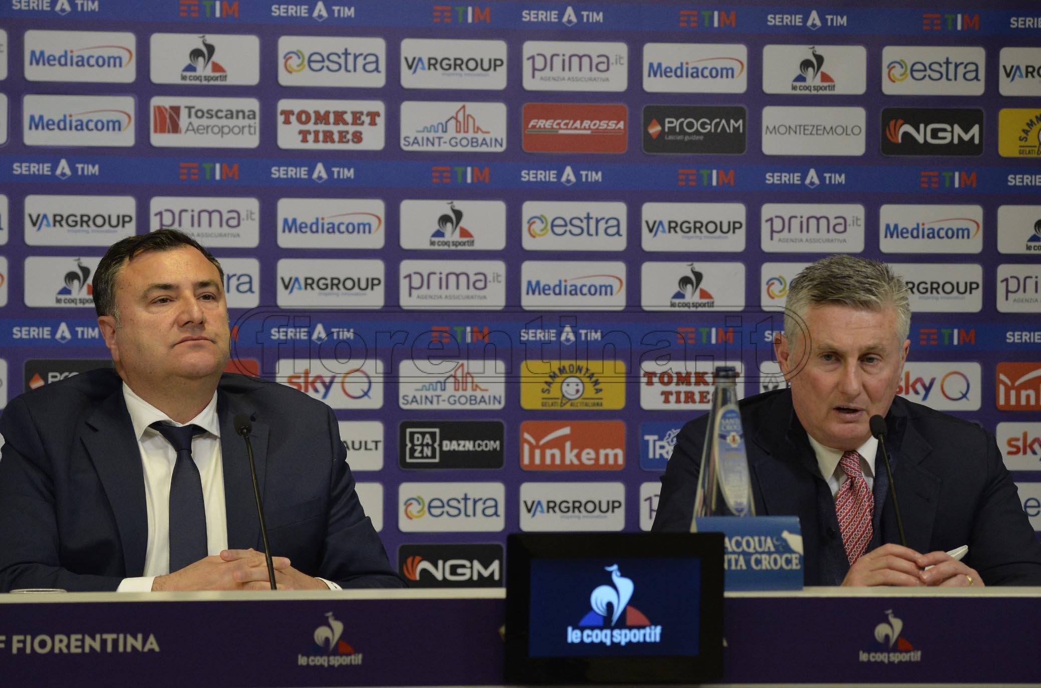 FIORENTINA 04-02-2020 PRESENTAZIONE E CONFERENZA STAMPA DI CHIUSURA MERCATO. JOE BARONE, DANIELE PRADE'. GALASSI SILVANO/SILPRESS