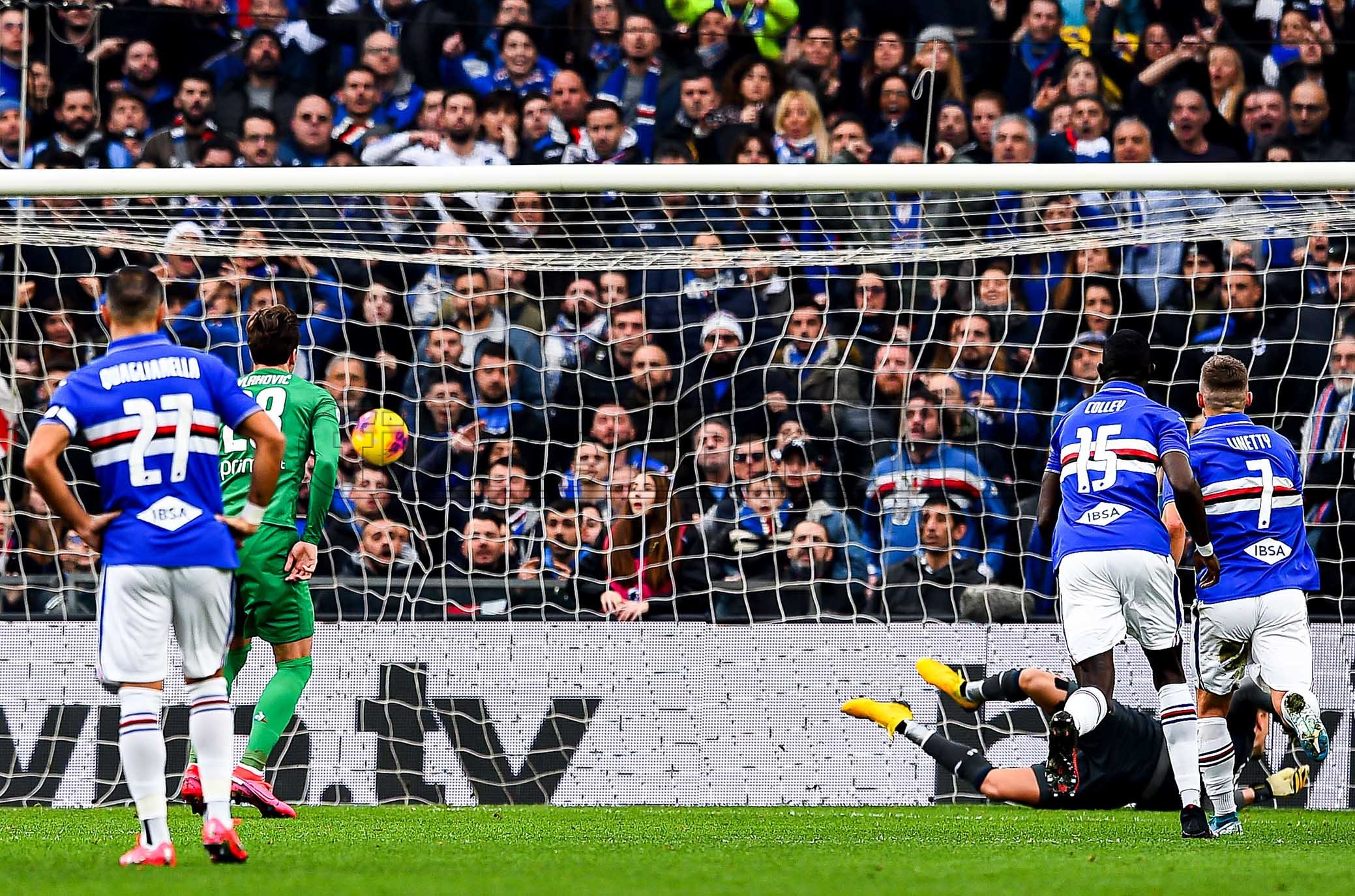 Serie A 2019/20 | Sampdoria-Fiorentina Gol Fiorentina (0-2): Dusan Vlahovic - Rigore