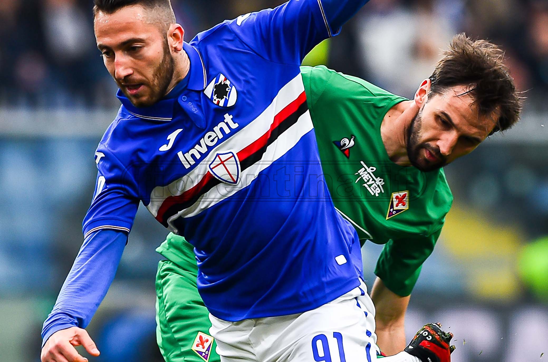 Giudice sportivo: confermata squalifica a Badelj. Multa alla Samp per fumogeni in campo