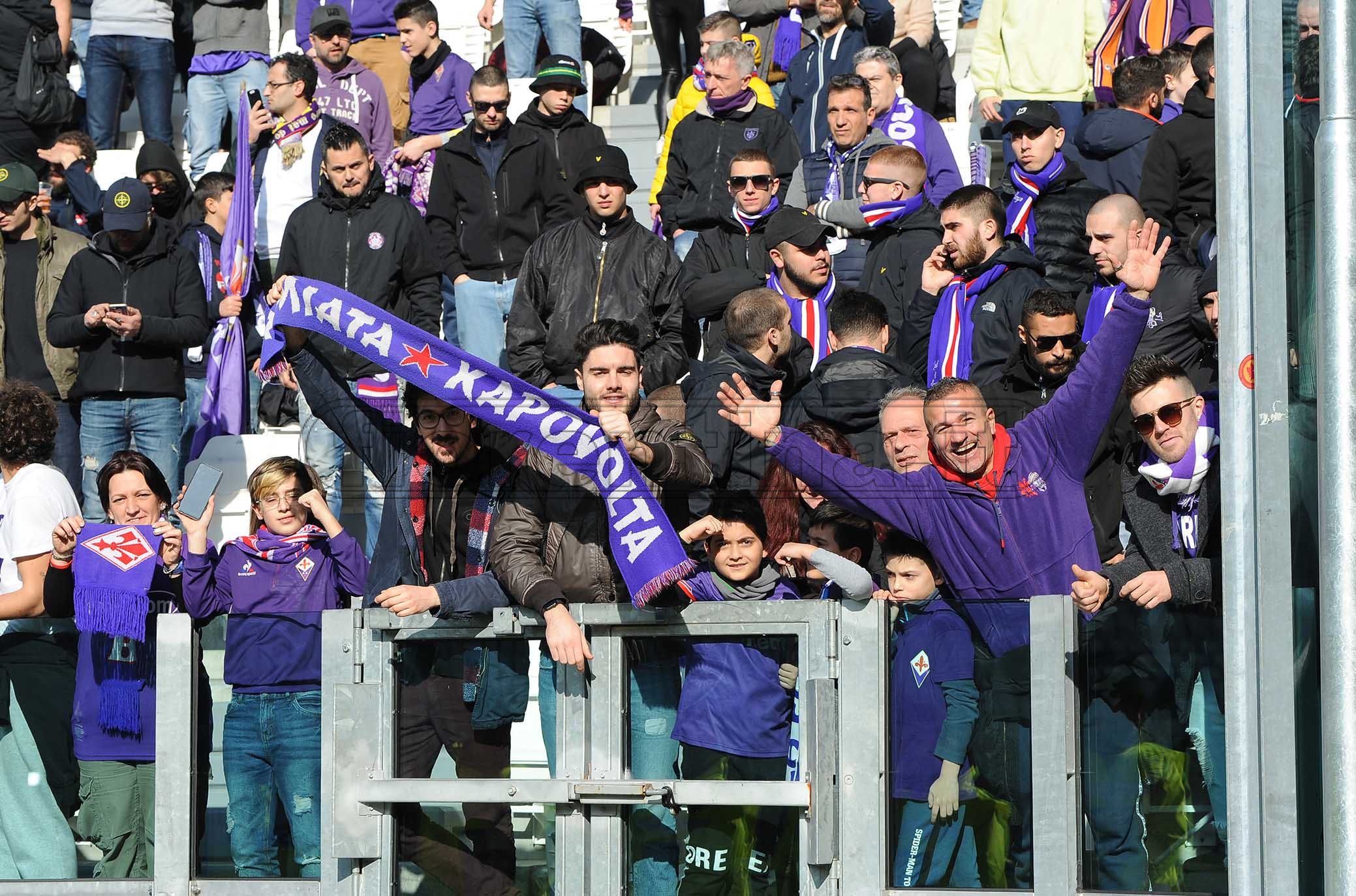 02-02-2020 Juventus vs Fiorentina Campionato Serie A 2019/2020 ©Manuela Viganti/Silpress Nella foto: tifosi fiorentna