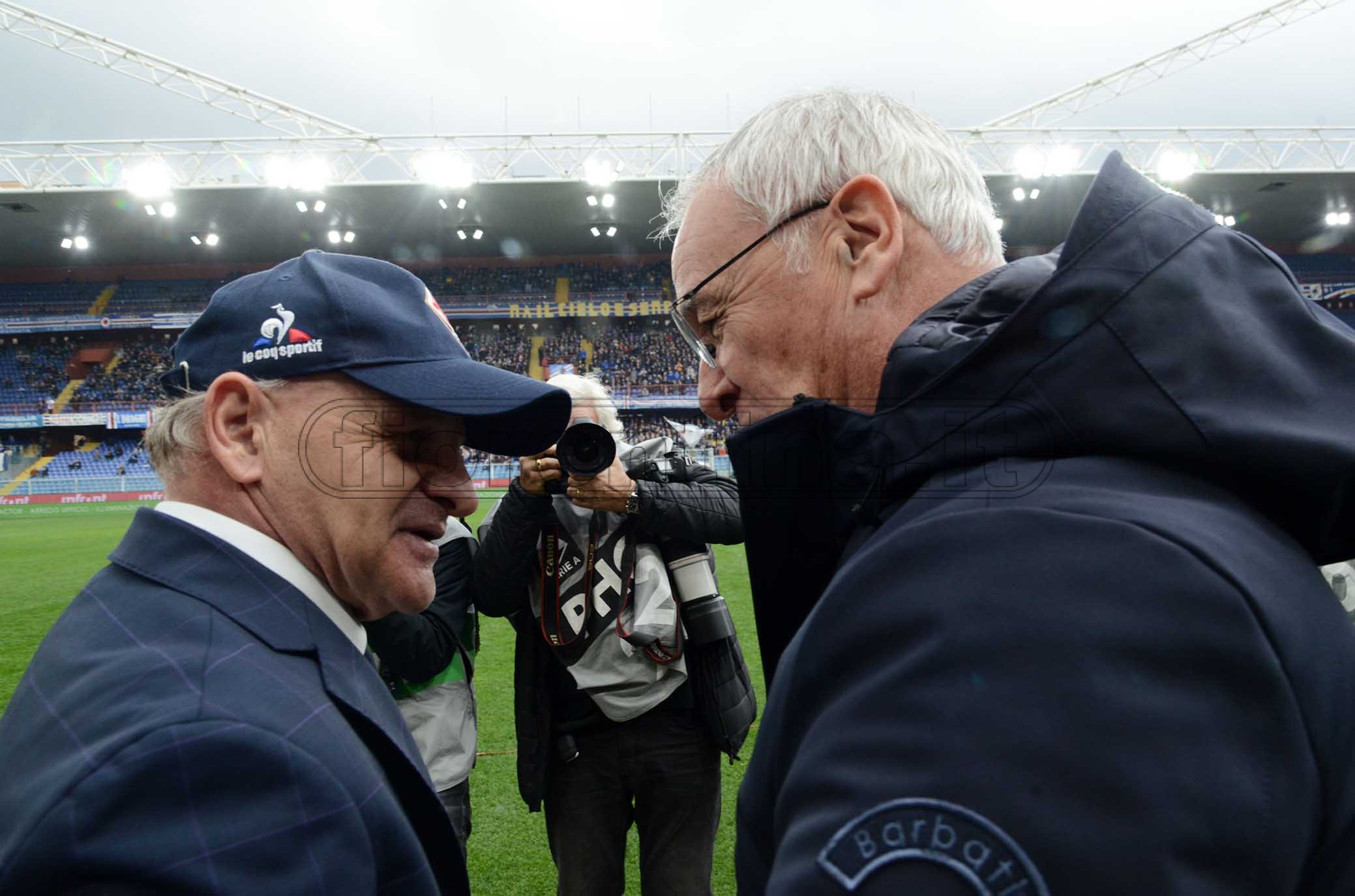 16-02-2020 SAMPDORIA-FIORENTINA CAMPIONATO SERIE A 19-20 CLAUDIO RANIERI-BEPPE IACHINI