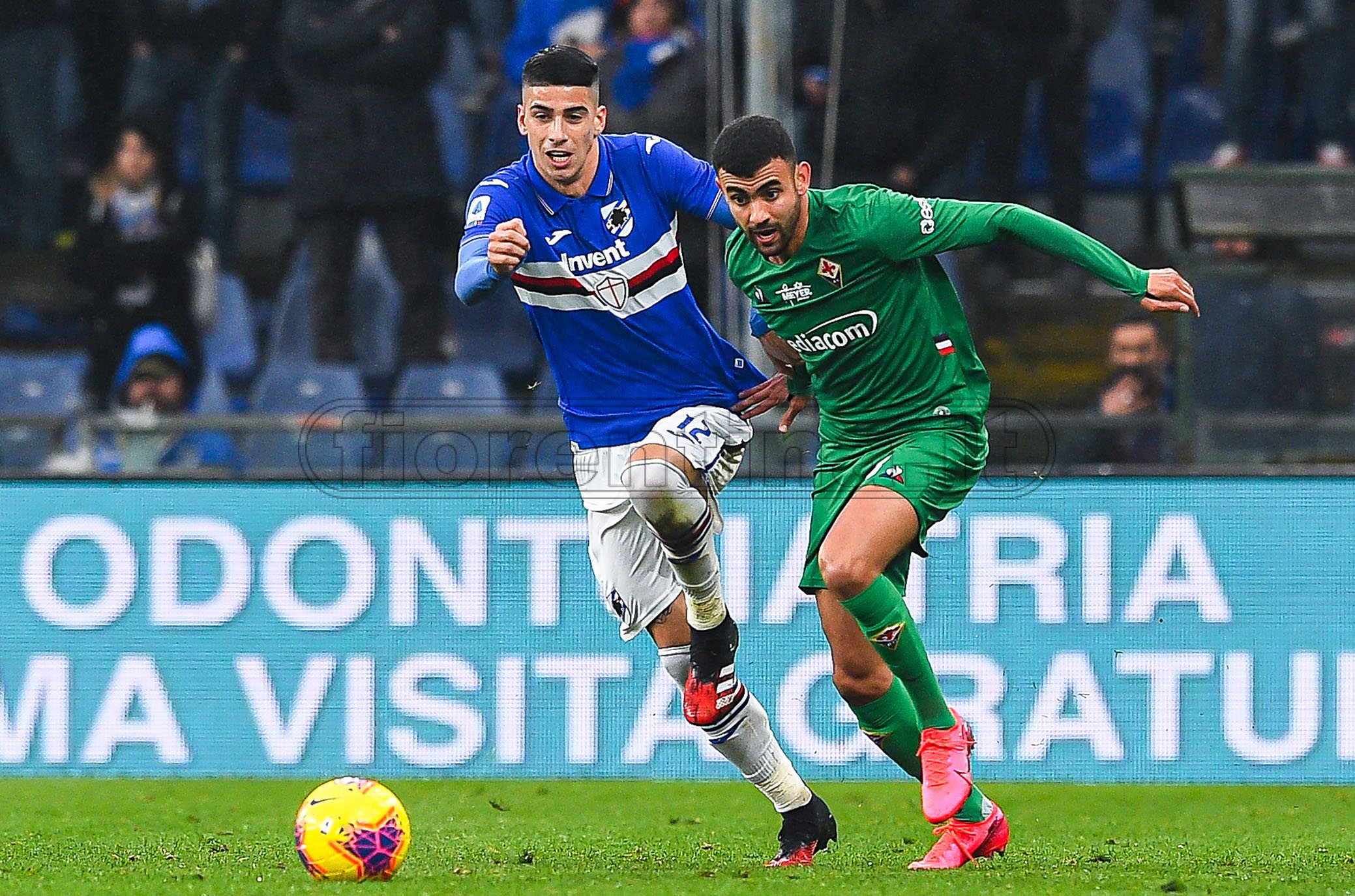 Serie A 2019/20 | Sampdoria-Fiorentina Fabio Depaoli-Rachid Ghezzal