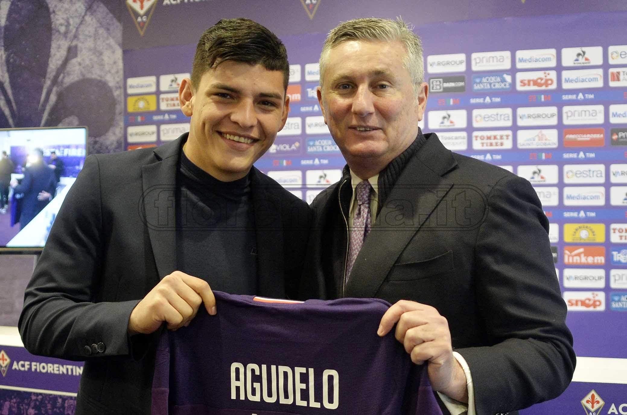 FIORENTINA 06-02-2020 DANIELE PRADE' PRESENTA KEVIN AGUDELO. GALASSI SILVANO/SILPRESS