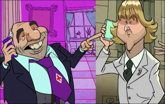 La lite tra Commisso e Nedved diventa un cartoon (VIDEO)