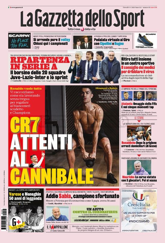 Quotidiani: le prime pagine di Gazzetta, Corriere dello Sport, Stadio e Tuttosport