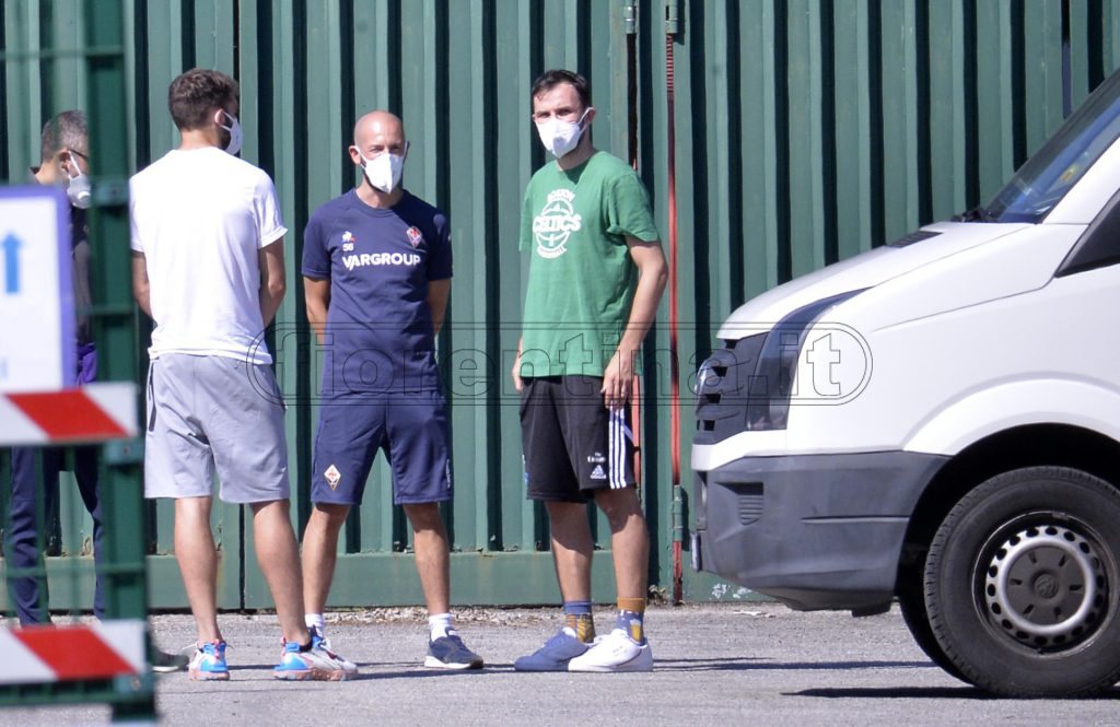 CORONAVIRUS. RITIRO FIORENTINA. MILAN BADELJ E GERMAN PEZZELLA
