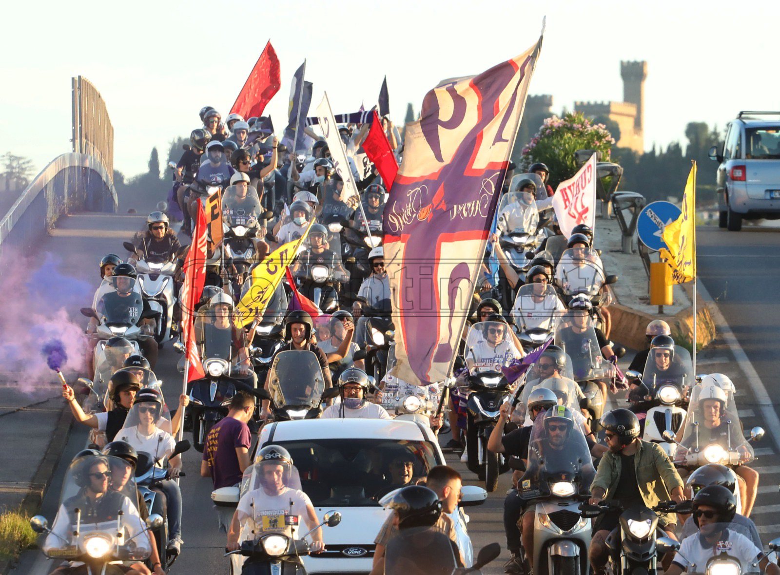 Il corteo dei tifosi per le vie di Firenze: il Fotoalbum di VI.IT