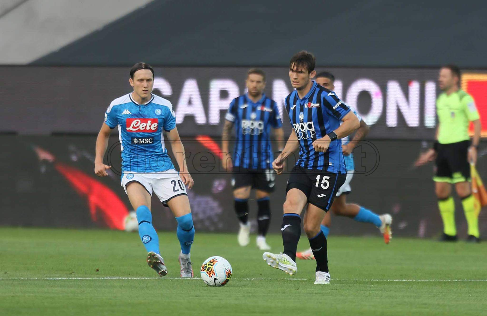 Serie A, l'Atalanta batte il Napoli 2-0 grazie ai gol di Pasalic e Gosens