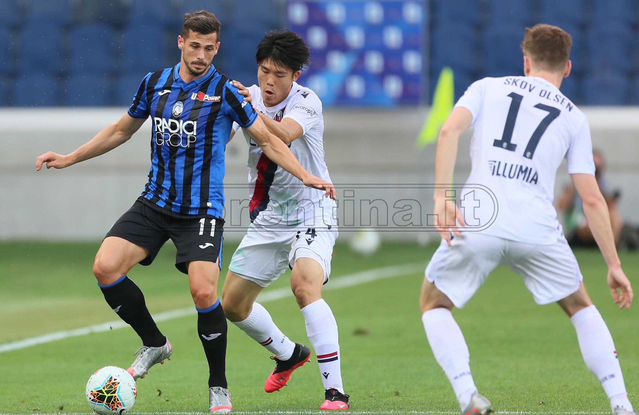 Serie A, con un gol di Muriel l'Atalanta batte il Bologna