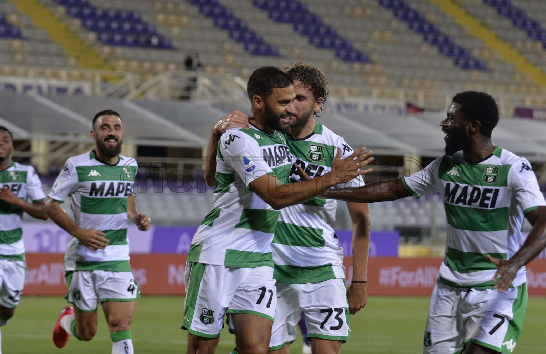 Coronavirus: tre casi trovati oggi nel Sassuolo. Un calciatore e due membri dello staff