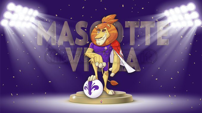 Leone viola con mantello: è nata la Mascotte della Fiorentina (FOTO)