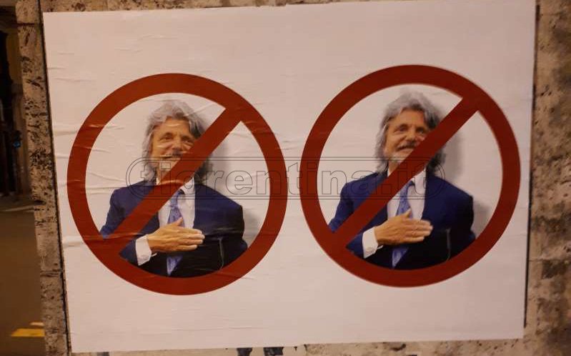 Sampdoria, a Genova spuntano cartelli dei tifosi contro Ferrero