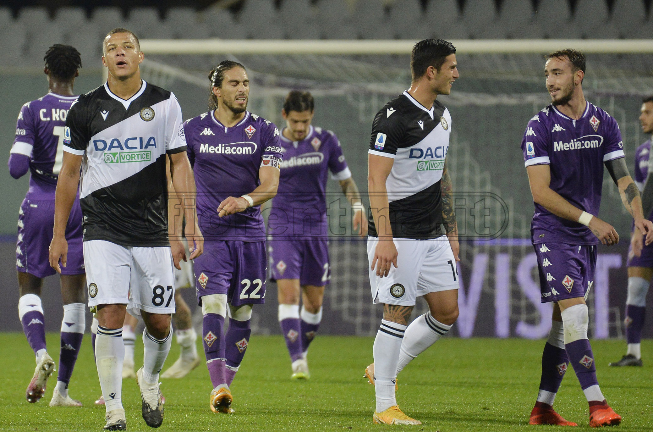 Udinese-Fiorentina a confronto: pochissimi gol per entrambe. Friulani killer di testa