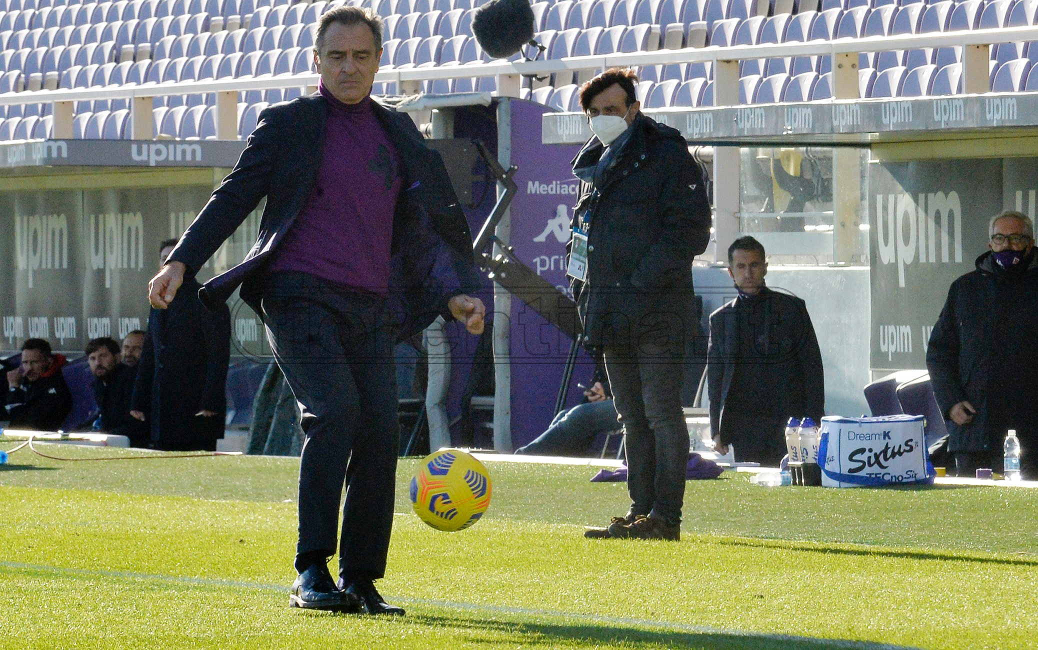 La rabbia dell'allenatore-tifoso: vuole vedere una Fiorentina diversa