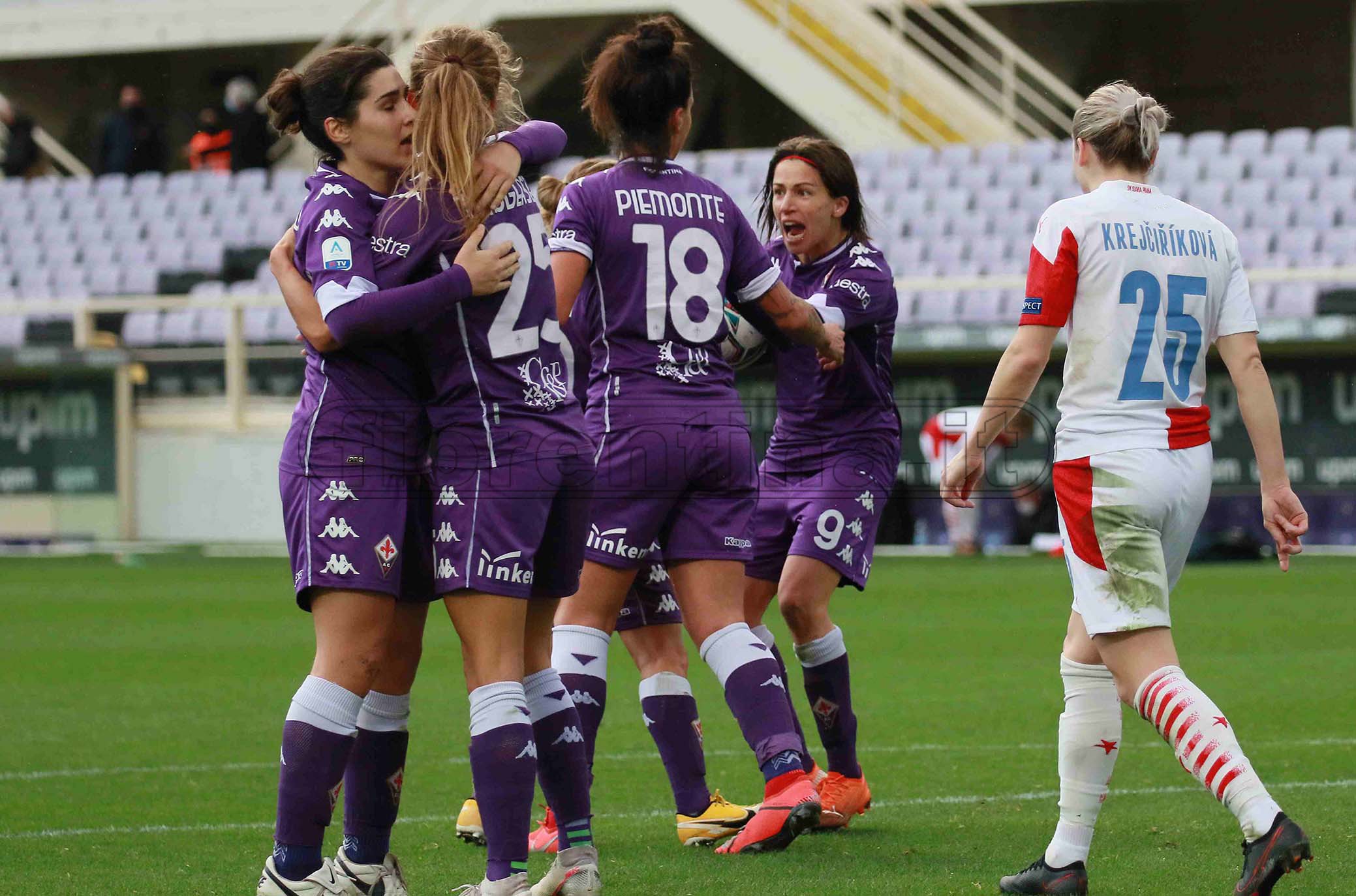 Fiorentina Femminile: in Champions League pari e rimpianti contro lo Slavia Praga