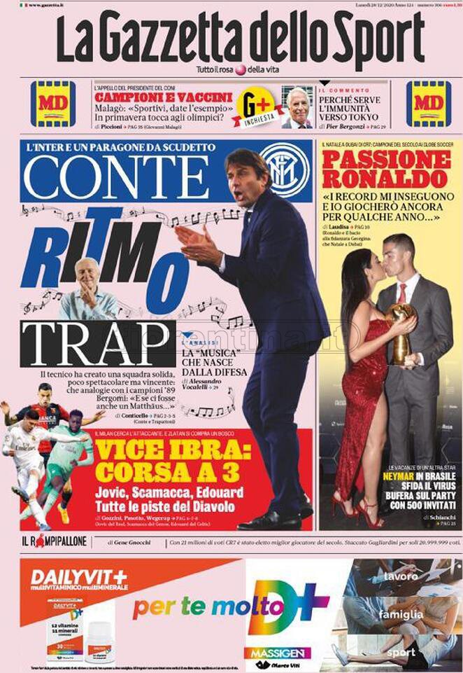 Quotidiani: la prima pagina di Qs, Stadio, Gazzetta, Corriere dello Sport, Tuttosport
