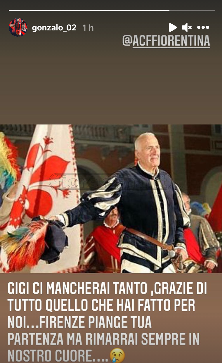 Scomparsa Gigi Vitali: il cordoglio del mondo viola. Dal club a Borja Valero e Gonzalo