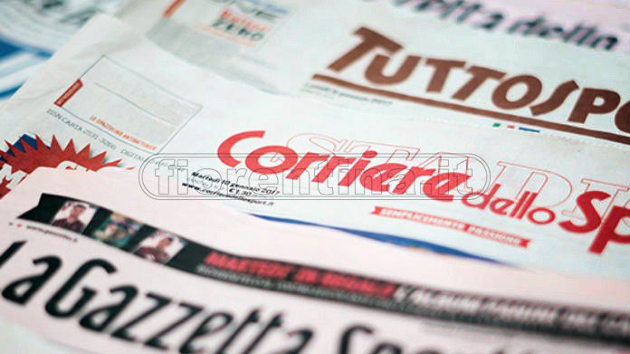 Quotidiani: la prima pagina di Qs, Stadio, Gazzetta, Corriere dello Sport, Tuttosport