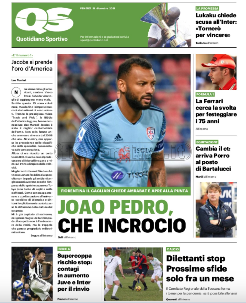 Quotidiani: la prima pagina di Qs, Stadio, Gazzetta, Corriere dello Sport, Tuttosport
