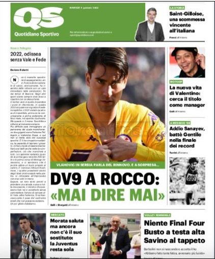 Quotidiani: le prime pagine di Qs, Gazzetta, CorSport, Stadio e Tuttosport