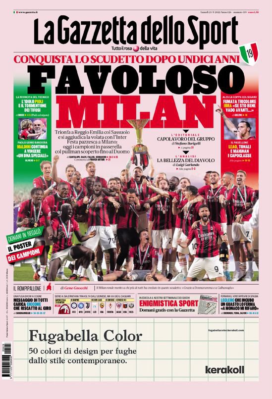 Quotidiani: le prime pagine di Qs, Gazzetta, CorSport e Tuttosport