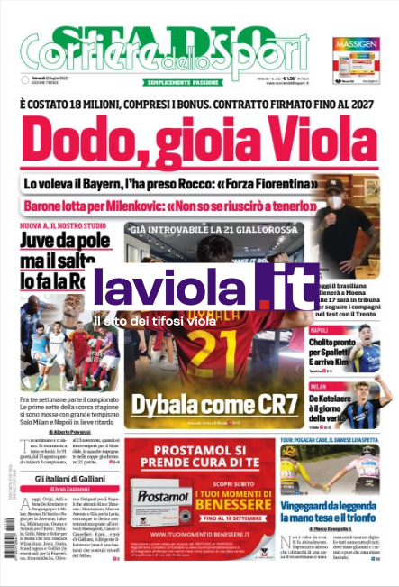 Quotidiani: le prime pagine di Qs, Gazzetta, CorSport, Stadio e Tuttosport