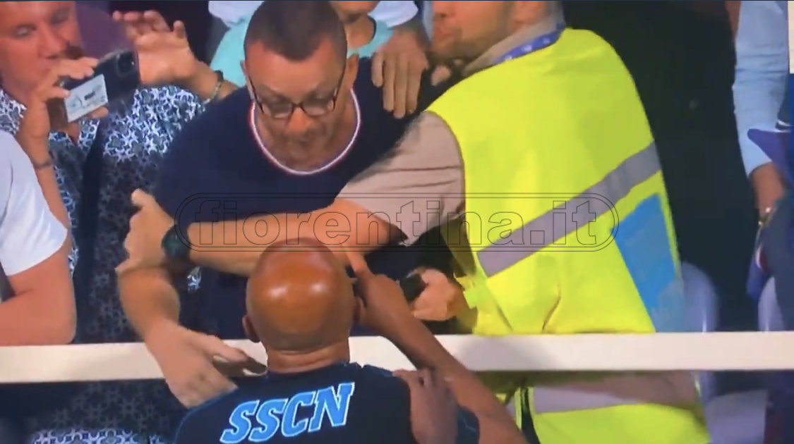 ‘Lite’ con Spalletti: due tifosi viola identificati dalla Digos. Rischiano due anni di Daspo