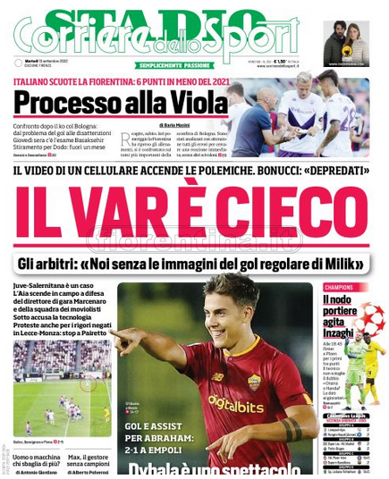 Quotidiani: la prima pagina di Qs, Stadio, Gazzetta, Corriere dello Sport, Tuttosport