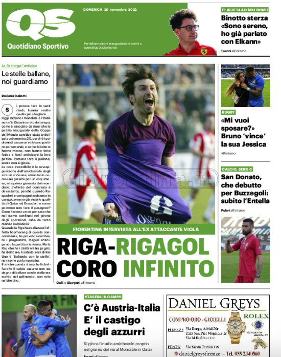 Quotidiani: le prime pagine di Qs, Gazzetta, CorSport, Stadio e Tuttosport