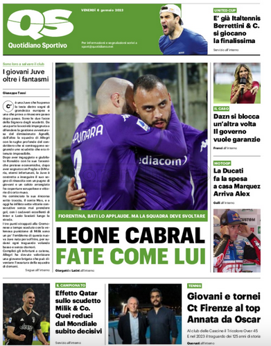 Quotidiani: la prima pagina di Qs, Stadio, Gazzetta, Corriere dello Sport, Tuttosport