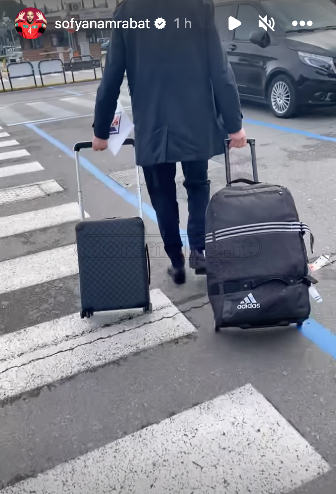 Amrabat è tornato a Firenze. Domani il primo allenamento al centro sportivo (FOTO)