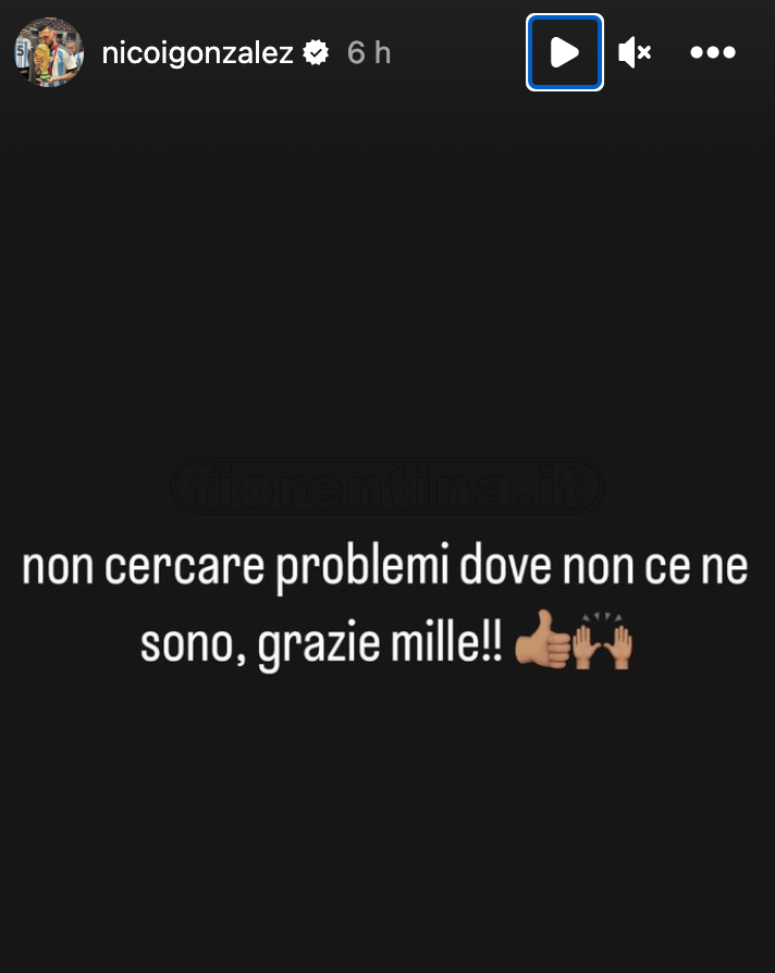 Gonzalez, replica social: "Non cercare problemi dove non ce ne sono" (FOTO)