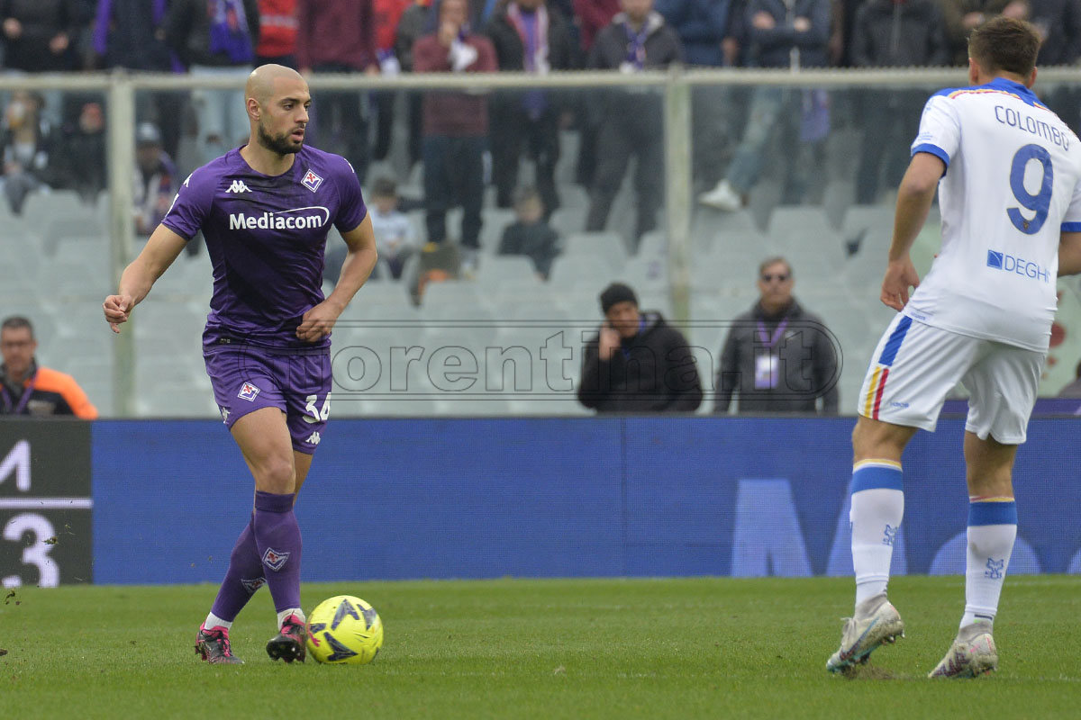 Inter-Fiorentina, Amrabat ammonito: era diffidato, salterà la sfida con lo Spezia