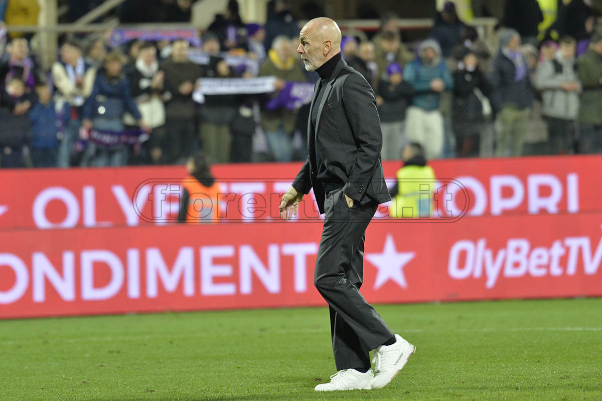 Pioli (DAZN): "Non mi è piaciuto il primo tempo. La Fiorentina ha fatto meglio di noi"