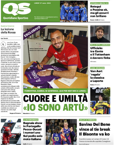 Quotidiani: la prima pagina di Qs, Stadio, Gazzetta, Corriere dello Sport, Tuttosport