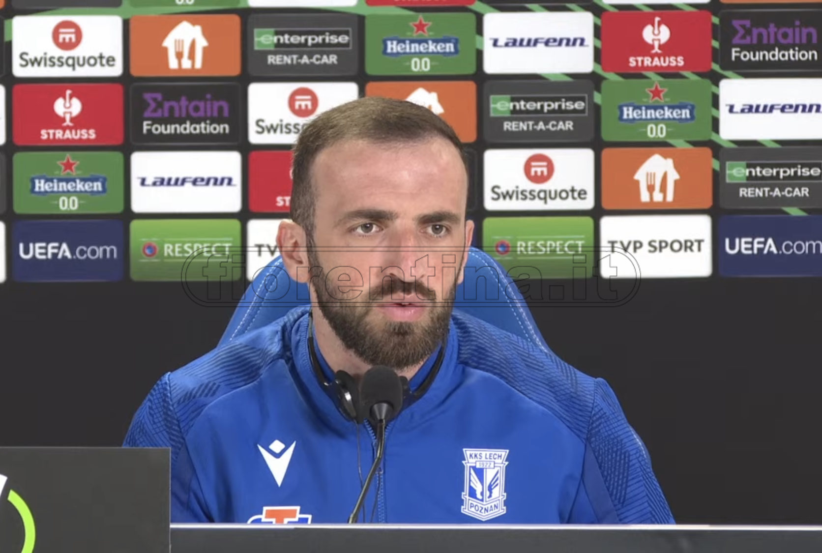 Lech Poznan, Kvekveskiri: “Fiorentina forte, ma noi gruppo compatto. Scenderemo in campo per vincere”