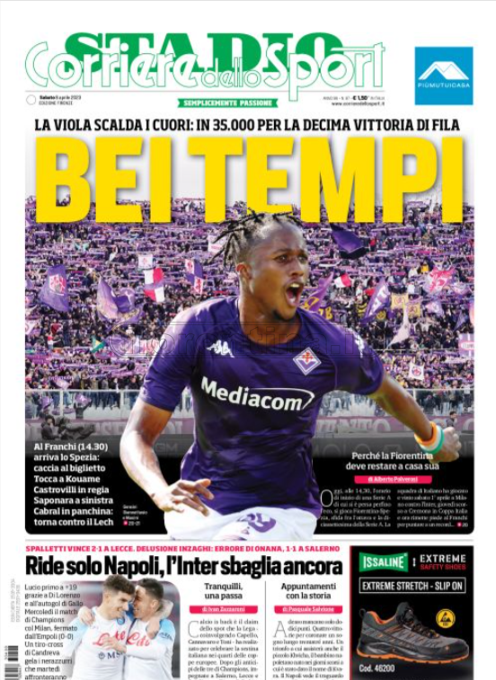 Quotidiani: le prime pagine di Qs, Gazzetta, CorSport, Stadio e Tuttosport