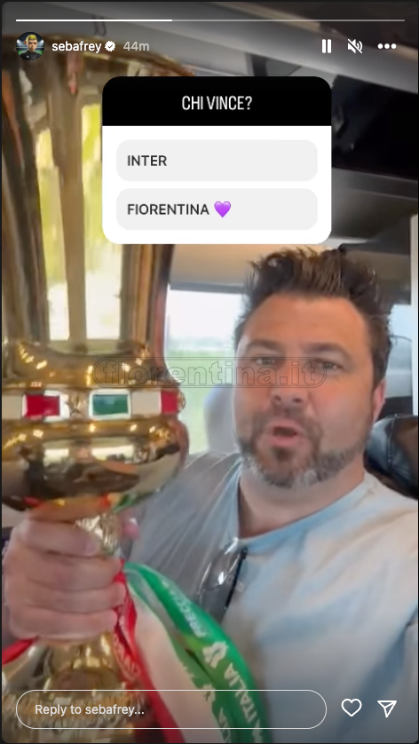Anche Frey in viaggio verso Roma con la Coppa Italia (FOTO)