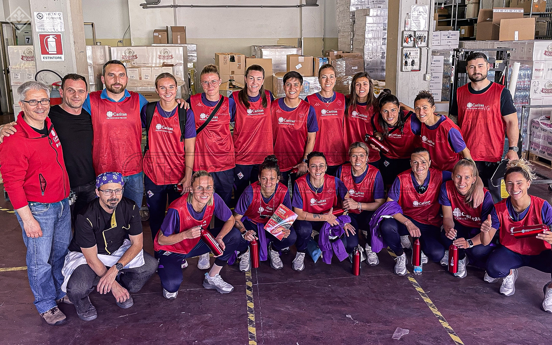 Collaborazione Fiorentina-Caritas Firenze: protagoniste le ragazze viola