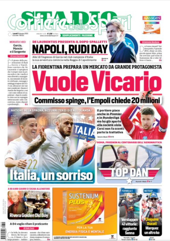 Quotidiani: le prime pagine di Qs, Gazzetta, CorSport, Stadio e Tuttosport