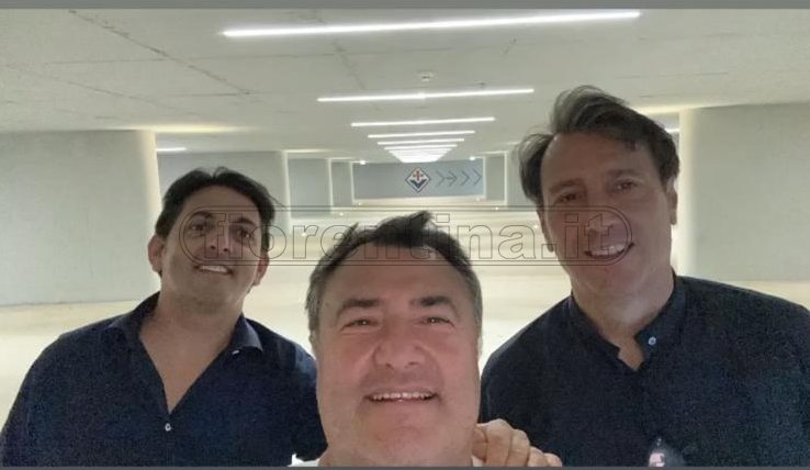 Barone, selfie sui social con Casamonti e Nigro al Viola Park: "Prossimamente"