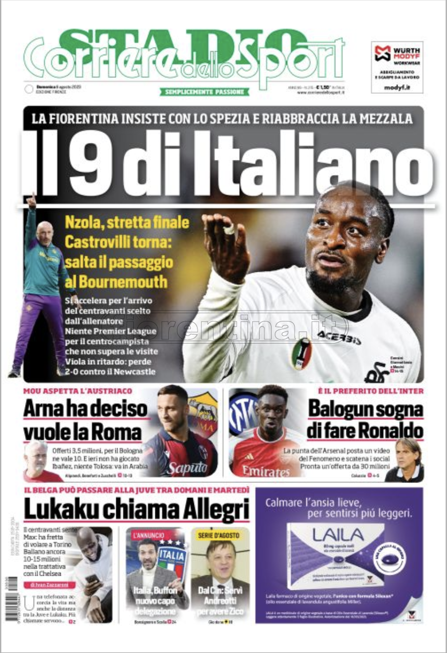 Quotidiani: le prime pagine di QS, Gazzetta, CorSport, Stadio e Tuttosport