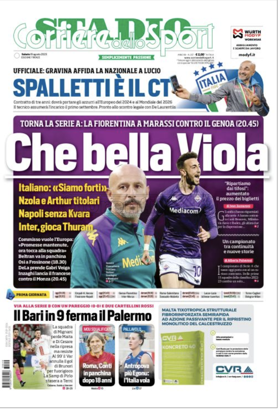 Quotidiani: le prime pagine di QS, Gazzetta, CorSport, Stadio e Tuttosport