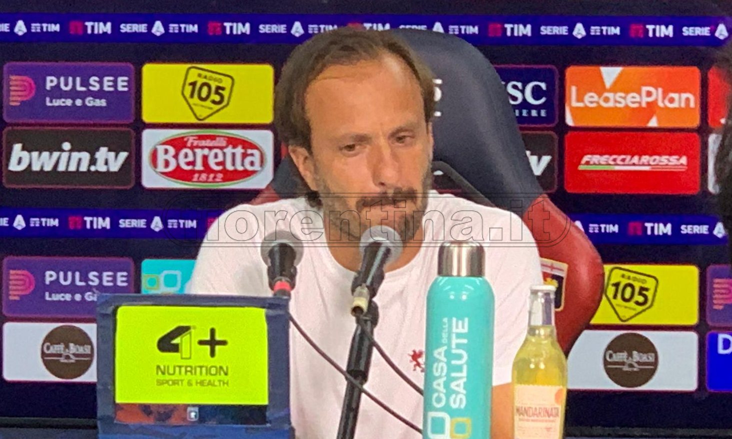 Gilardino (sala stampa): "Bisogna imparare dalle sconfitte. Viola possono ambire ai primi 6-7 posti"