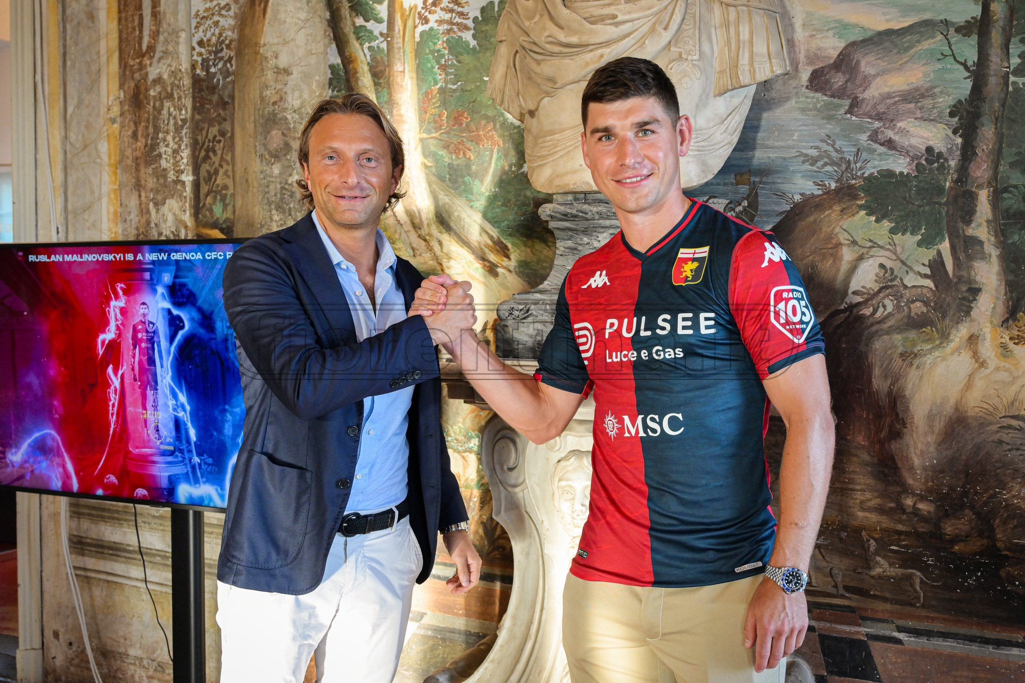 Genoa, ufficiale l'arrivo di Malinovskyi. Ma contro la Fiorentina andrà in tribuna