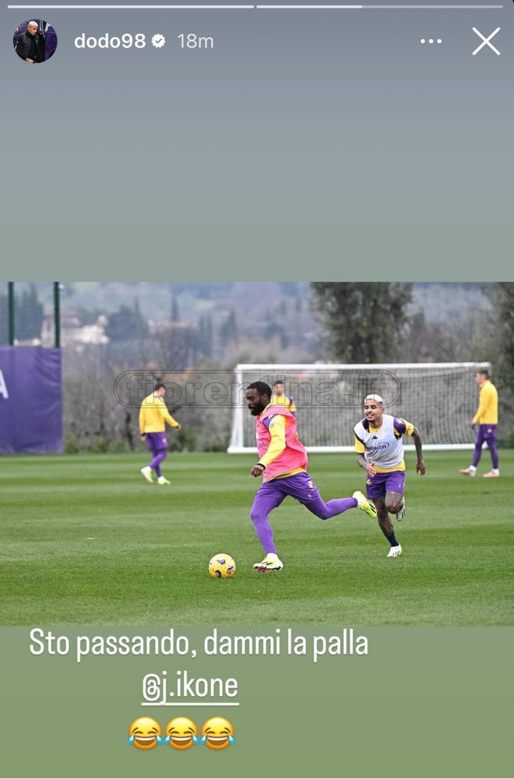 Dodo carico in allenamento: "Sto benissimo, nessuno mi ferma più". Poi il siparietto con Ikoné