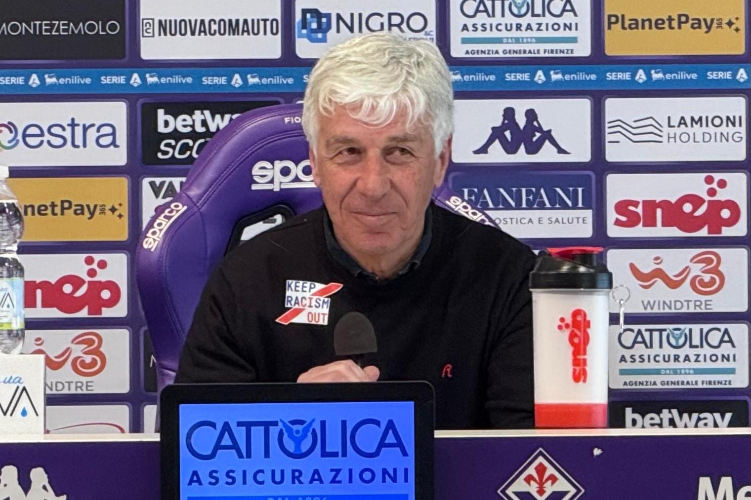 Gasperini: «L'essenza della vita va oltre ogni rivalità. Fiorentina martoriata da queste cose»